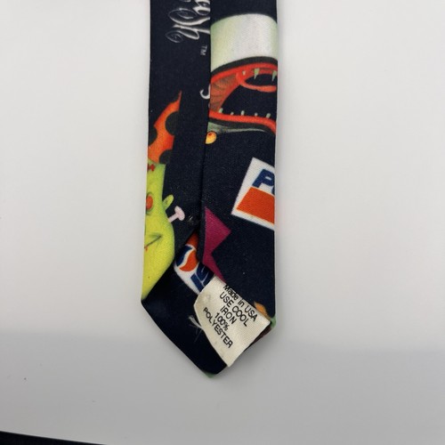 TEXOGRAPHIC Pepsi Doritos Monster Smash Promo Mens Tie 58.5" VTG 1990s w/socks - Picture 10 of 14