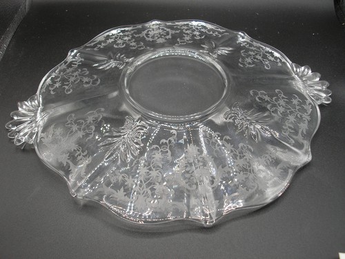 Fostoria Navarre Tab Griff Kuchenplatte/Tablett 10 1/4 - Bild 3 von 4