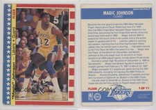 1987-88 Fleer Stickers Magic Johnson #1 HOF