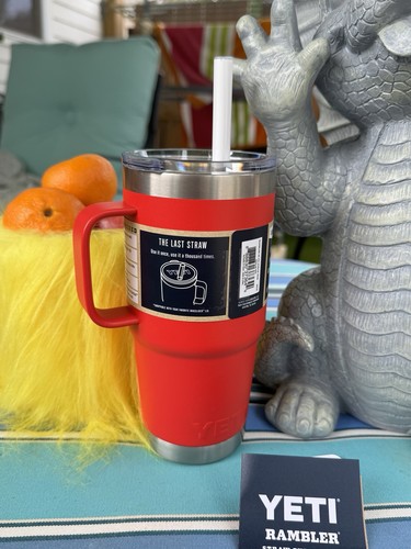 Yeti Red 25 Oz Rambler Tumbler - Picture 3 of 6