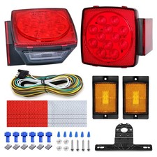 Aila 12V Submersible LED Trailer Light Kit, Super Bright Brake Stop Turn Tail...