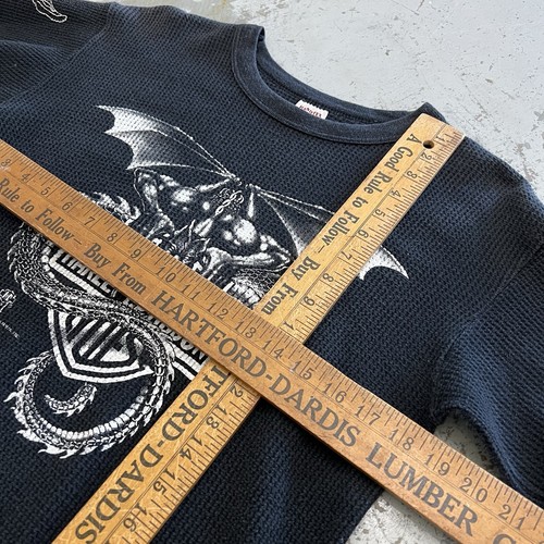 Vintage Harley Davidson Dragon Gargoyle Thermal T-shirt XL 1988 Stan Neenah - Picture 5 of 7