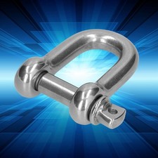 D Ring Anchor Shackle 304 Stainless Steel Screw Pin Chain Connector Marine Land