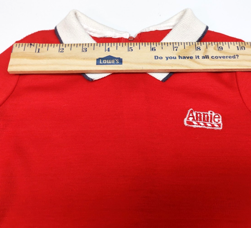Vtg Original Girl's Little Orphan Annie Dress~ Red &White~NO BELT~Costume~READ - Picture 7 of 19