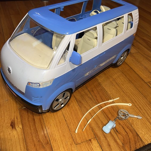 2002 Mattel Barbie Volkswagen Microbus VW Bus With Working Horn