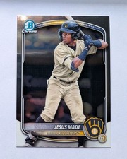 Jesus Made 2025 Bowman Chrome Baseball  #BCP-245 Brewers 