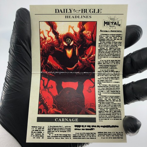 Marvel Card Carnage DB-3 Daily Bugle Fleer Upper Deck Metal Universe [NM] - Bild 2 von 6
