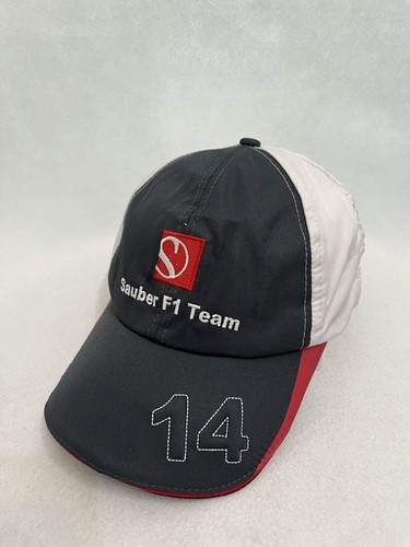 Sauber F1 Team Cap Embroidered Logo Gray/White/Red One Size Used