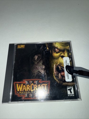 2003 WarCraft III 3 Reign of Chaos PC Video Game Key CD-Rom Key Complete CIB - Picture 1 of 4