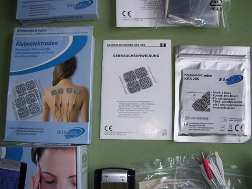 Dittmann Tensgerät TEN 240 Ersatzteile Klebeelektroden Stimulationshandschuh - Bild 5 von 7