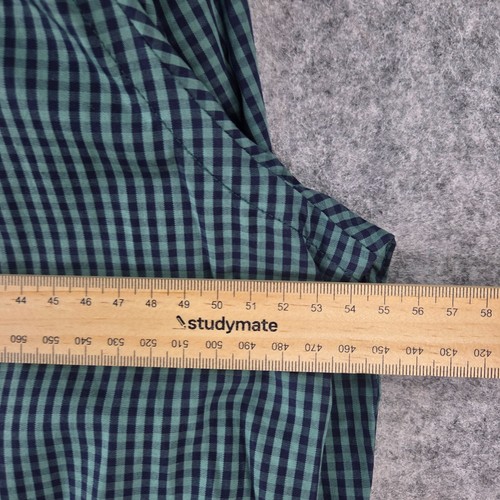 Preview Shirt Mens Medium Green Check Button Up Long Sleeve Collared NEW 13737 - Bild 6 von 11