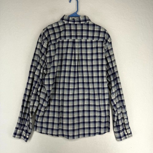 Johnnie-O Herren 100% Baumwolle kariert blau-weiß Button Down Hemd Herren Größe L - Bild 3 von 10