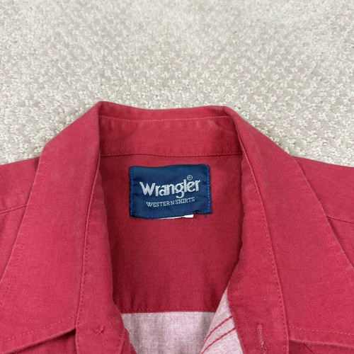 Vtg Wrangler Brushpopper Pearl Snap Shirt Men’s XL Rodeo Aztec Southwestern USA - Picture 4 of 6