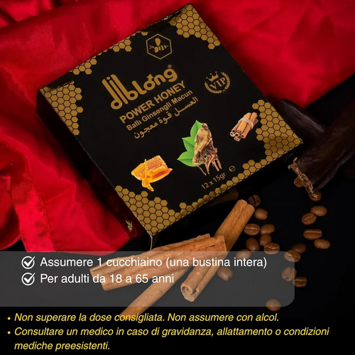 Potenziatore Afrodisiaco Al Miele per Uomini (Confezione Da 12 Da 15G Ciascuno) - Foto 6 di 12