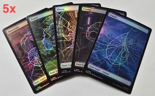 MTG Marvel's Spider-Man FOIL Land Bundle - 25x Fullart 50x Basic - Bild 1 von 4