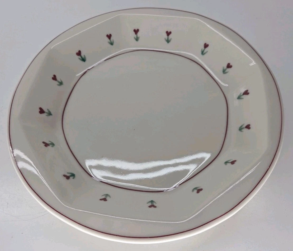 Hartstone Provincial Posy Pie Plate 10 7/8" Octagon Immaculate PIEP