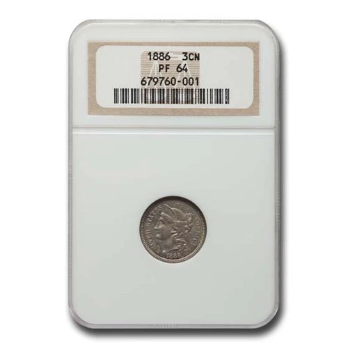 1886 Three Cent Nickel PF-64 NGC