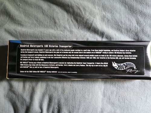 Hotwheels Racing Transporter Hendrick Mortorsports 100 Victories Semi Truck - Picture 2 of 3