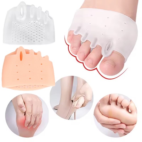 Toe Pads Separator Foot Forefoot Pad Gel Pain Silicone Metatarsal Straightener - Picture 13 of 19