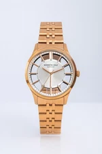NEW KENNETH COLE ROSE GOLD TONE,TRANSPARENT DIAL,BRACELET WATCH KCC0135003, NEW
