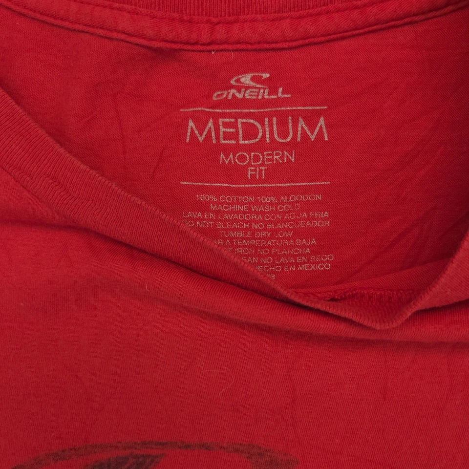 ONeill Informal Cuello Redondo Manga Corta Gráfico Camiseta Para Hombre Talla Mediana M Roja Foto 3 de 4