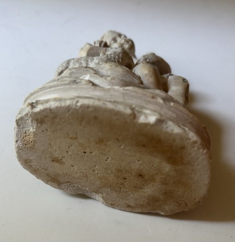 Vintage French Chalkware Plaster Infant St. John the Baptist with Lamb Religious - Picture 3 of 15