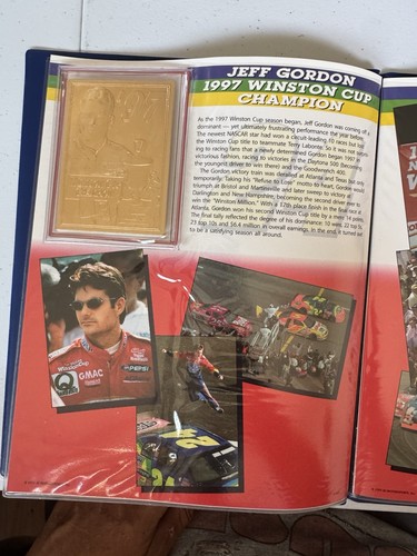 Jeff Gordon 23kt Gold 4 Card Nascar Championship Limited Ed Set by Danbury Mint - Picture 3 of 5