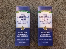 2X Ionic Magnesium Liquid 4 Oz Trace Minerals & Electrolytes Nature's Truth