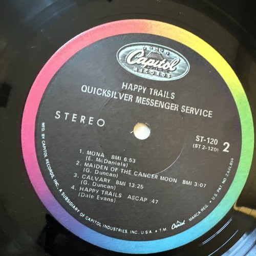 (#55). Quicksilver Messenger Service; Happy Trails; Capitol, Vinyl Records. - Picture 17 of 24