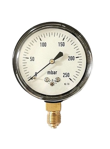 Capsule Pressure Gauge Very Low Pressure / Vacuum 63mm 0/25 60 100 250 400 mBar - Picture 2 of 5