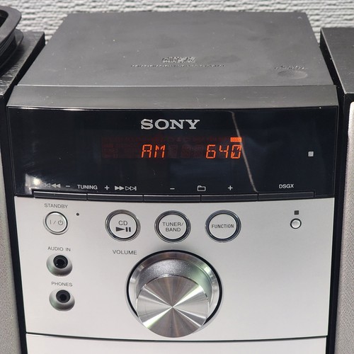 SONY HCD-EH15 Micro Hi-Fi System w/ SS-CEH15 Bookshelf Speakers + Remote WORKING - Picture 6 of 23