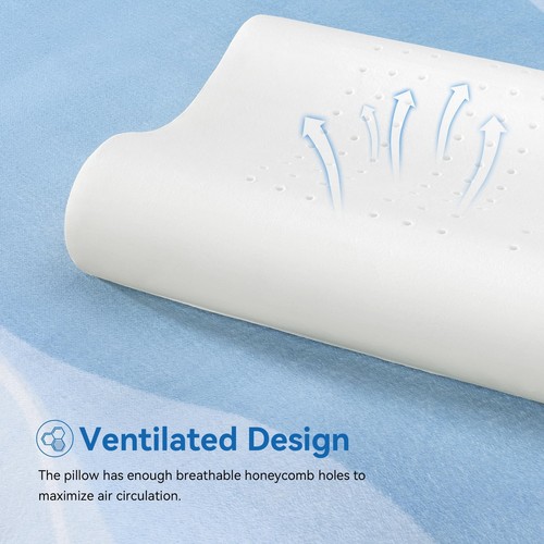 AM AEROMAX Kühlkontur Memory Foam Kissen, Gebärmutterhalskissen für Nackenschmerzen - Bild 7 von 7
