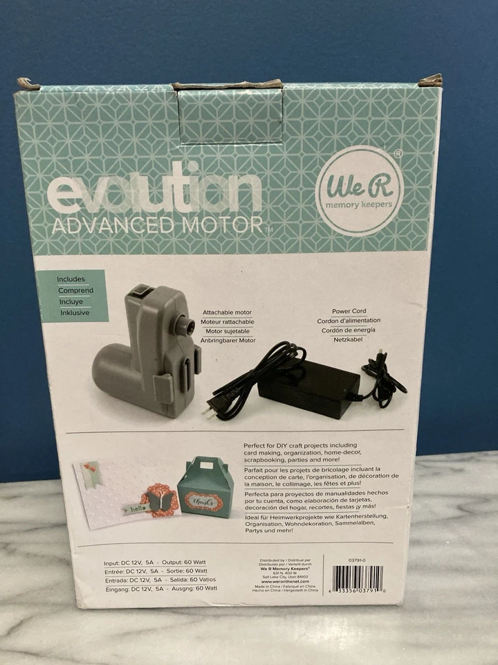 Evolution Advanced Removable Die-Cutting and Embossing Machine Motor NEW - Image 3 of 3