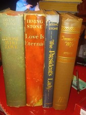 Irving Stone Hx Novels Those Who Love & Love Is Eternal John Adams And Lincoln