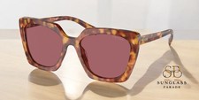 PRADA PR 23ZS 4BW08S Light Tortoise Dark Violet 54 mm Women's Sunglasses