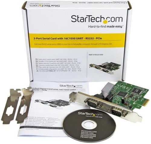 StarTech.com 2-Port PCI Express Serial Card with 16C1050 UART - RS232 Low Profil - Photo 3/5
