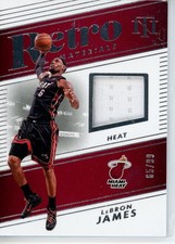 2024 PANINI NATIONAL TREASURES #RM-LBJ LeBRON JAMES RETRO GAME USED PATCH /99 HE