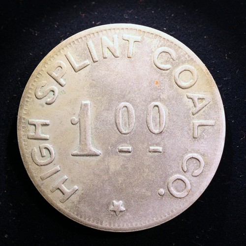 SCARCE Kentucky coal scrip token - High Splint Coal Co., $1, High Splint, Ky. - Picture 1 of 2