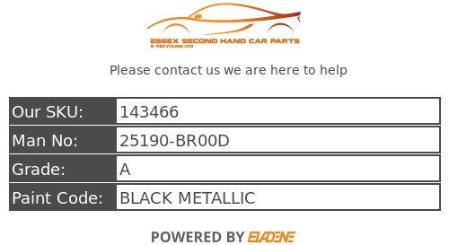 Nissan Qashqai 2013 J10 +2 Fl Mirror Switch 25190-br00d 25190-BR00D - Picture 5 of 5