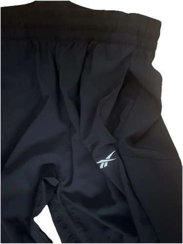 Pantalones de chándal Reebok para hombre con cremallera negra talla mediana - Imagen 5 de 8