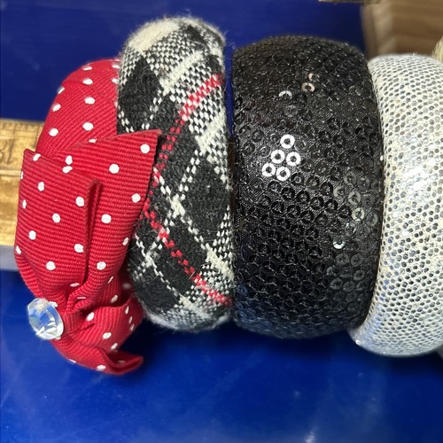 (27)mixed Multi Color Bangles Bracelet resin wood royal chunky Minnie polka dot - Picture 4 of 12