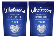 Wholesome Organic Pure Erythritol Zero Calorie Sweetener 2 Pack
