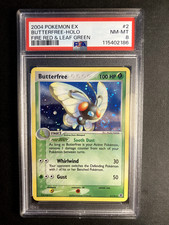 2004 POKEMON EX BUTTERFREE HOLO FOIL #2 PSA 8 FIRE RED & LEAF GREEN