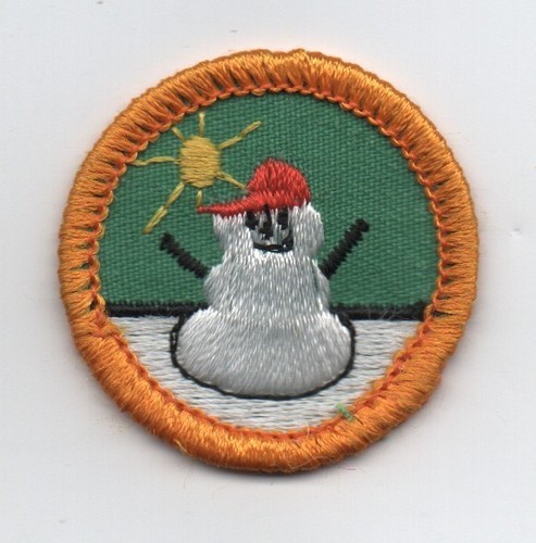 Frosty Fun, Junior GS Proficiency Badge, Plastic Back (1990-99)