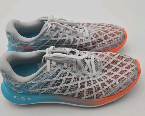 Under Armour Flow Velociti Wind Women’s Running Shoes Size 7.5 White Blue Orange - Picture 5 of 7