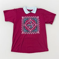 Vintage Screen Stars Best Collared Floral Shirt Rare Print 1991 Single Stitch