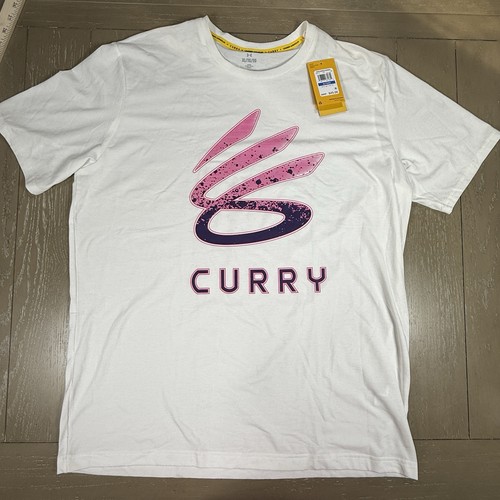 Under Armour x Stephen Curry Logo Trend T-Shirt Herren Größe Large weiß SS $ 45 - Bild 1 von 12