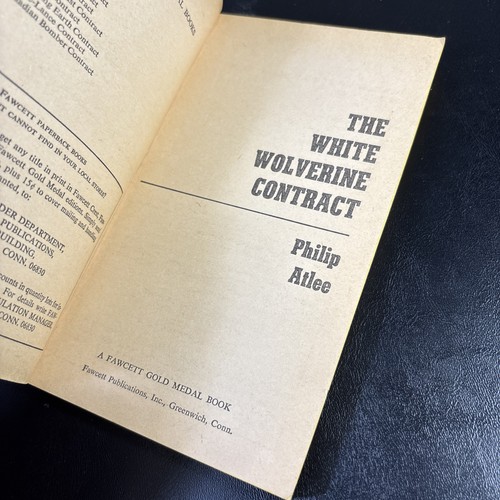 JOE GALL #13 THE WHITE WOLVERINE CONTRACT BY PHILIP ATLEE 1971 MEN'S ACTION - Picture 8 of 9