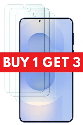 For Samsung Galaxy S25 S24 Ultra S23 S22 S21 + Tempered Glass Screen Protector