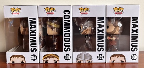 Funko Pop! Movies GLADIATOR BUNDLE (857, 858, 859, 860) BNIB - Imagen 13 de 17